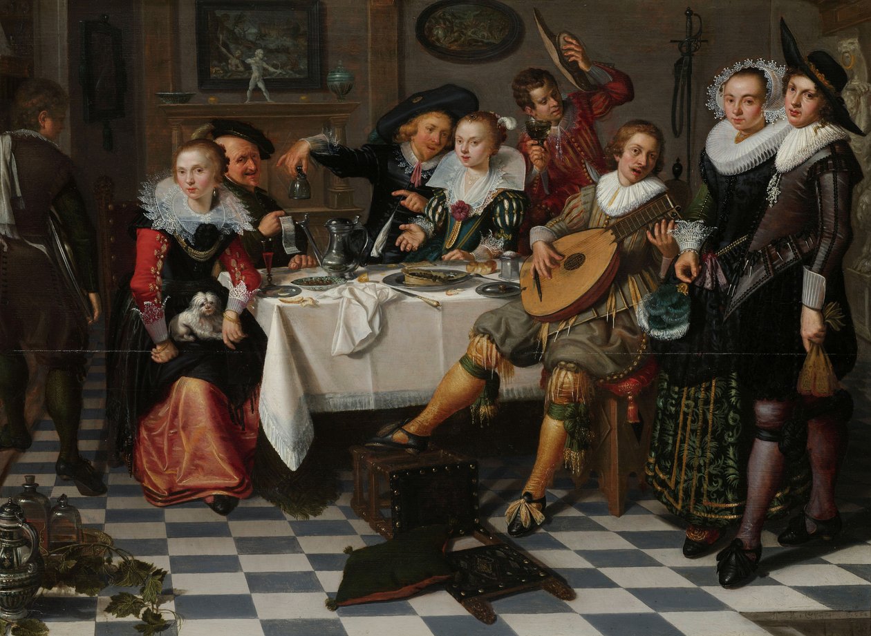 Merry Company, 1629dani af Isaac Elias