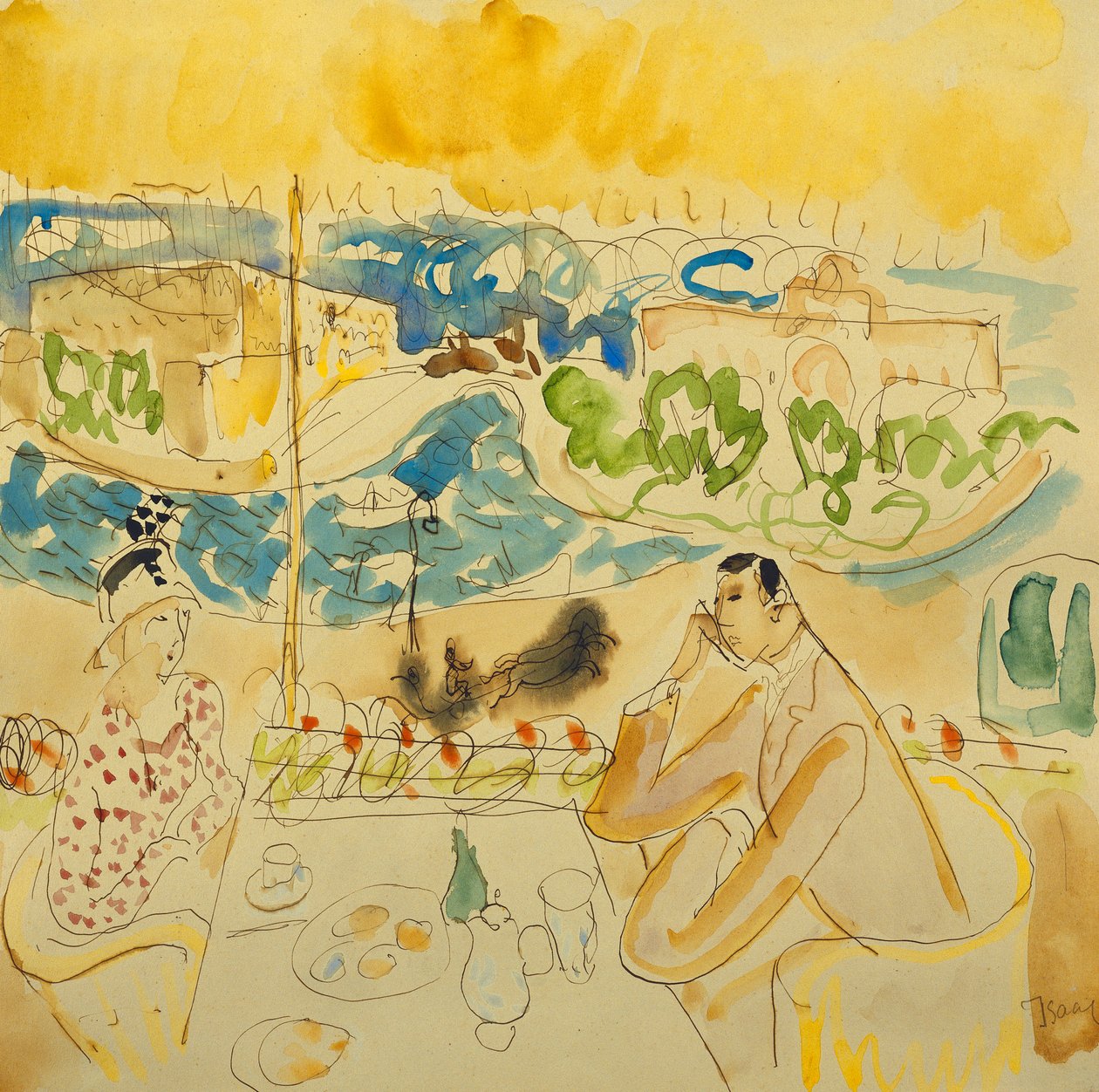 Frokost ved floden af Isaac Grunwald