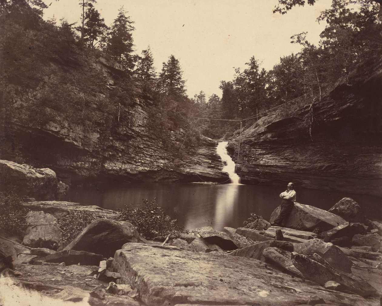 Lula Lake, Lookout Mountain, Georgia, 1864-1865. af Isaac H. Bonsall