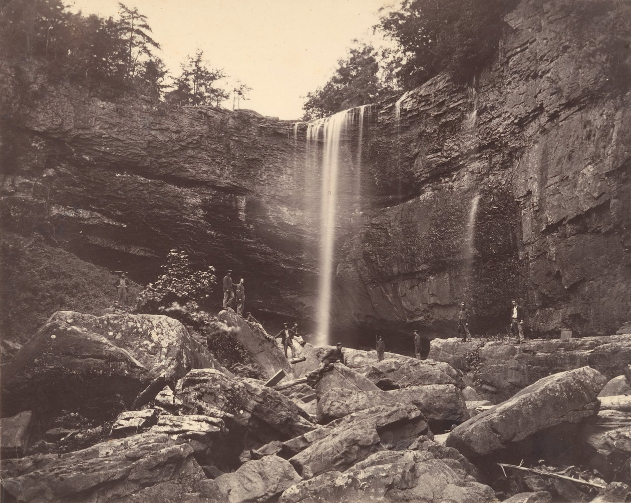Lulah Falls, Lookout Mountain, Georgia, 1864-65. af Isaac H. Bonsall