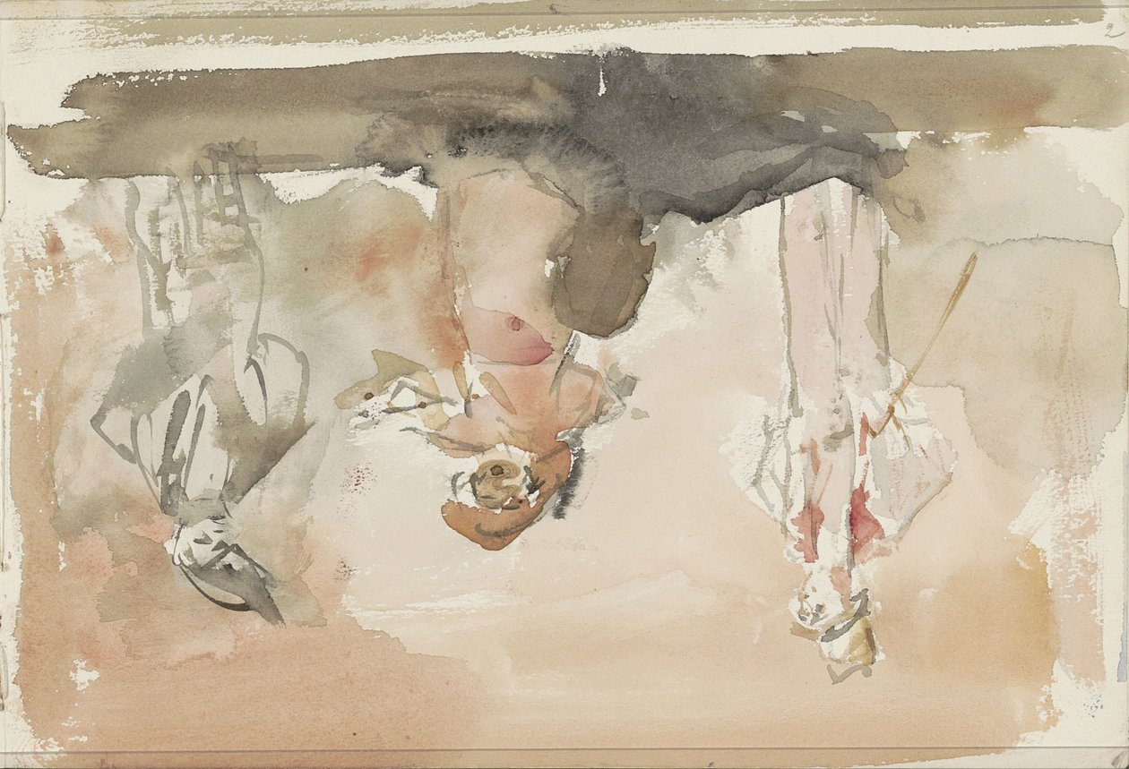 Tre kunstnere på scenen af Isaac Israels