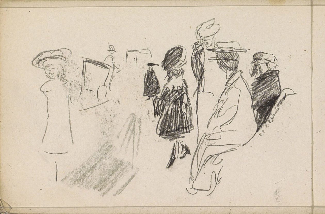 Figurer, muligvis i en park af Isaac Israels