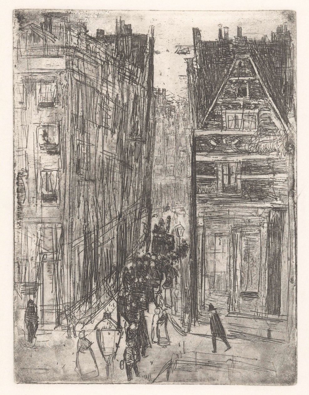 Gasthuismolensteeg i Amsterdam af Isaac Israels