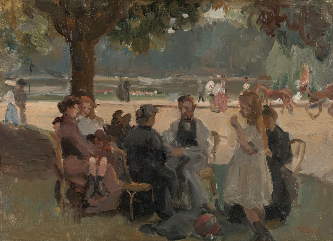 I Bois de Boulogne nær Paris af Isaac Israels