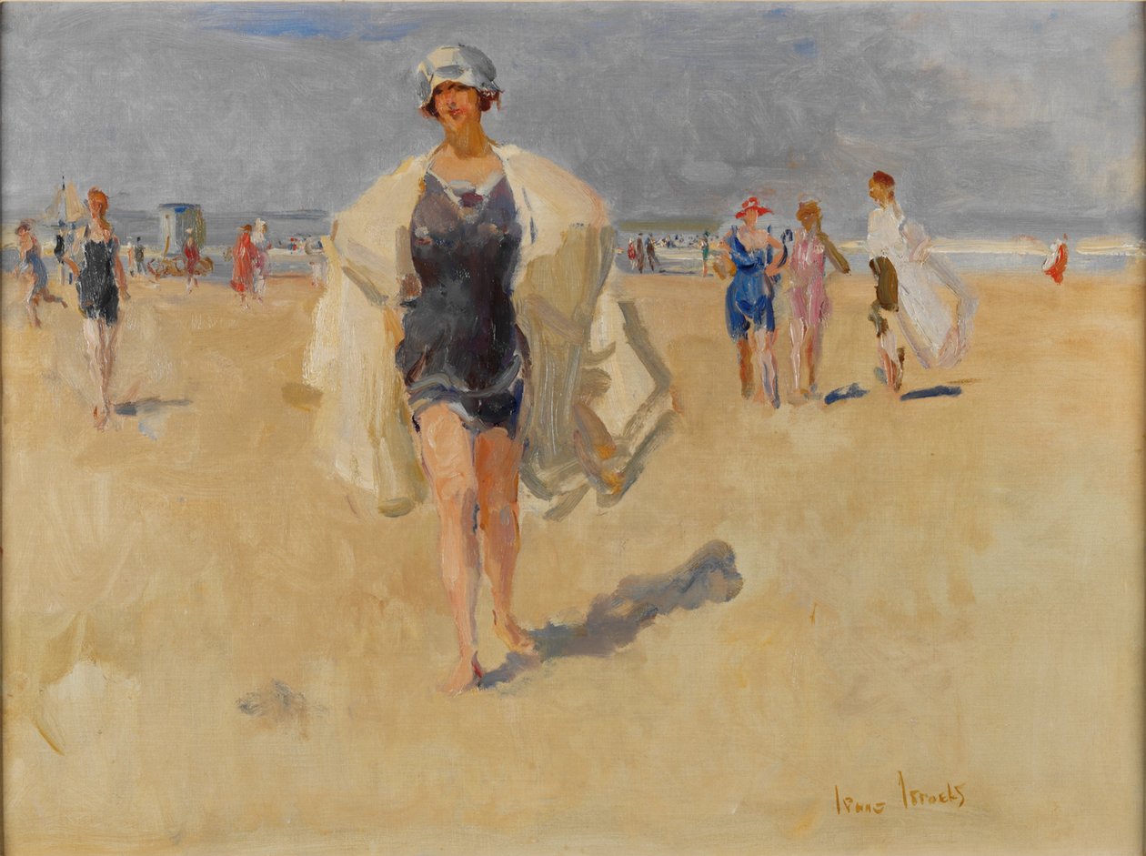 Lady on the Beach ved Viareggio af Isaac Israels