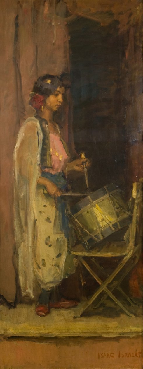 The Egyptian Drummer Girl (olie på lærred) af Isaac Israels