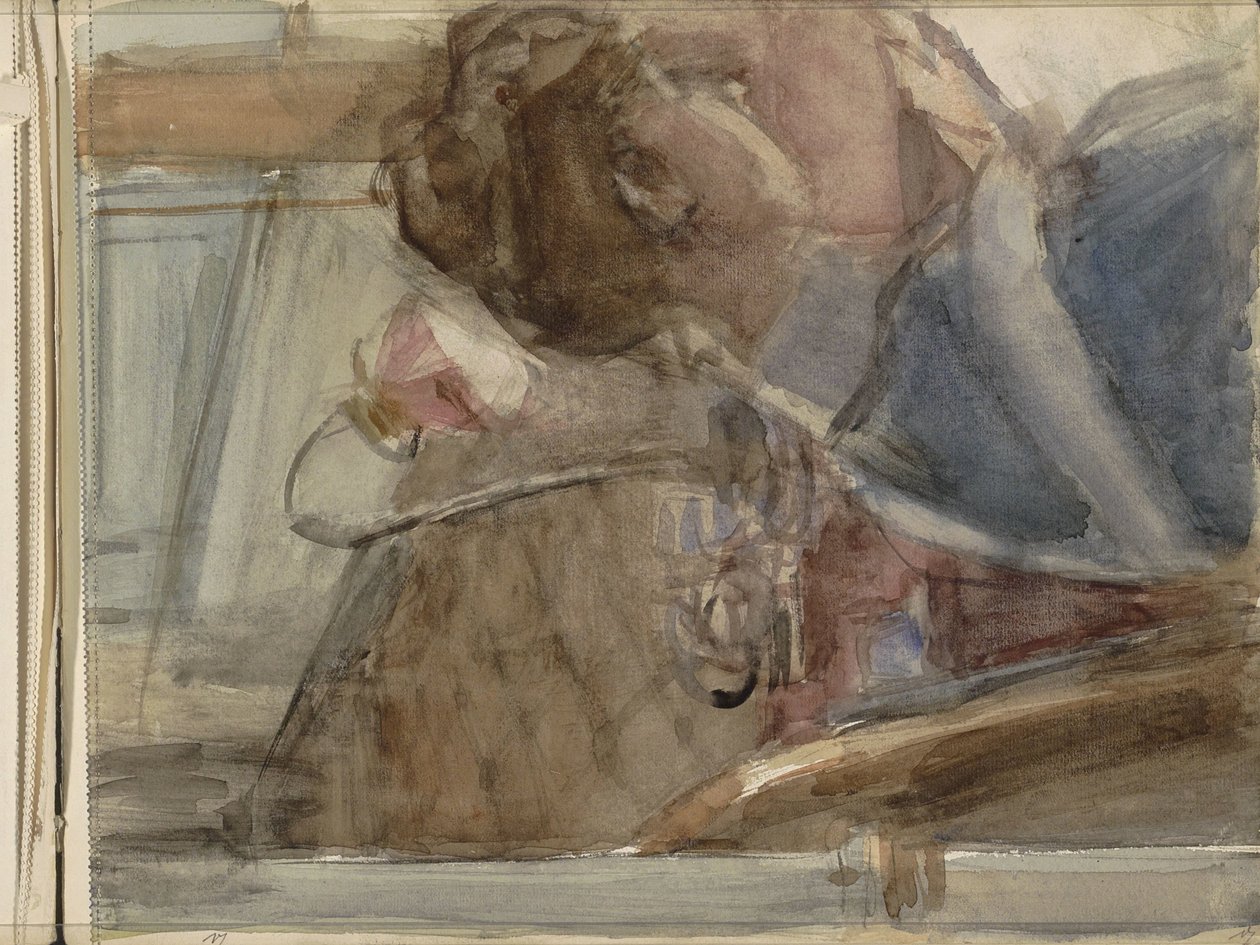 Kvinde ved et bord af Isaac Israels