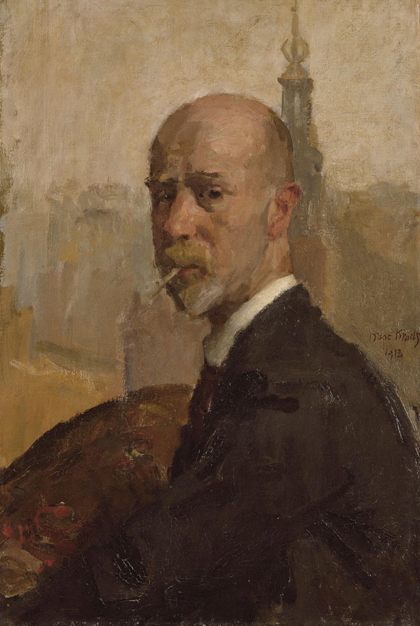 Selvportræt med Munttoren af Isaac Israels