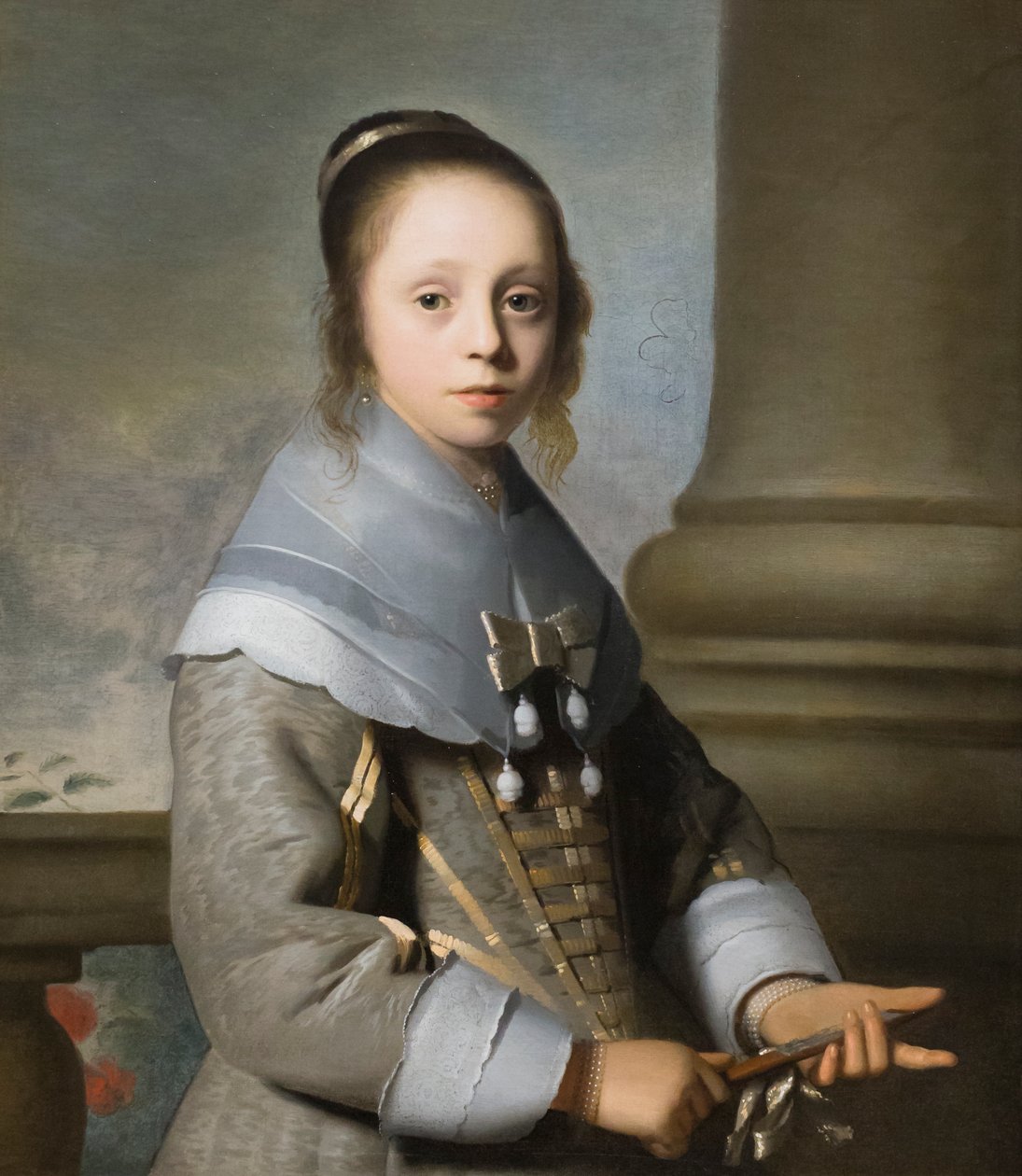Portræt af en pige, ca. 1650 (olie på lærred) af Isaac Luttichuys