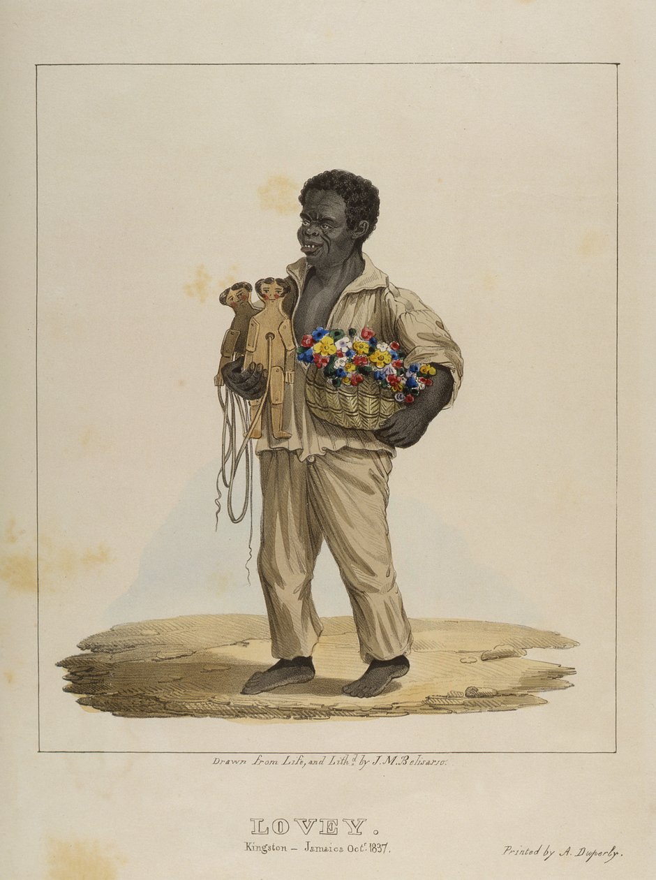 Lovey, plade 8 fra Sketches of Character..., 1838 af Isaac Mendes Belisario
