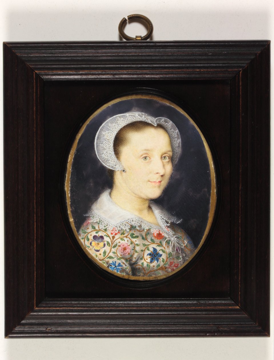 Elizabeth Harding, fru Isaac Oliver (akvarel på vellum) af Isaac Oliver