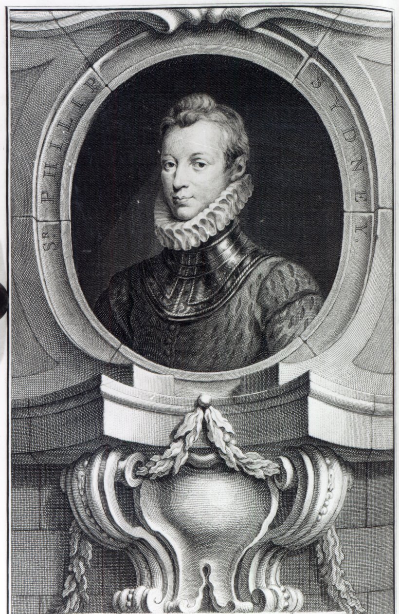 Sir Philip Sidney, graveret af Jacobus Houbraken, 1743 af Isaac Oliver