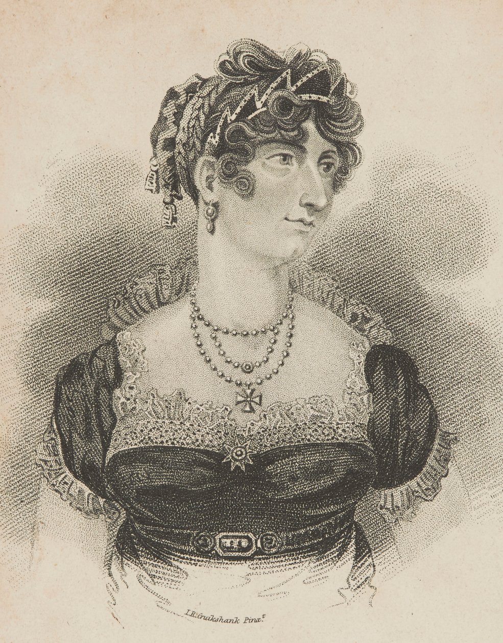 Hendes Kongelige Højhed Prinsessen af Wales af Isaac Robert Cruikshank