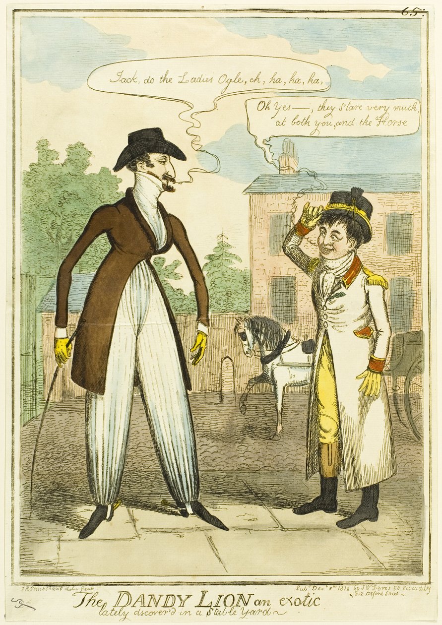 Dandy Lion - en eksotisk løve, der for nylig blev fundet i en staldgård af Isaac Robert Cruikshank