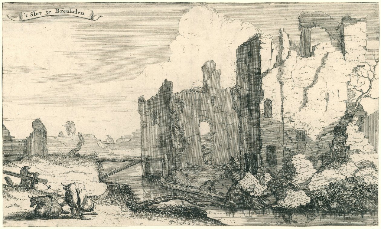 Slottet i Breukelen, ødelagt af franskmændene i 1672 