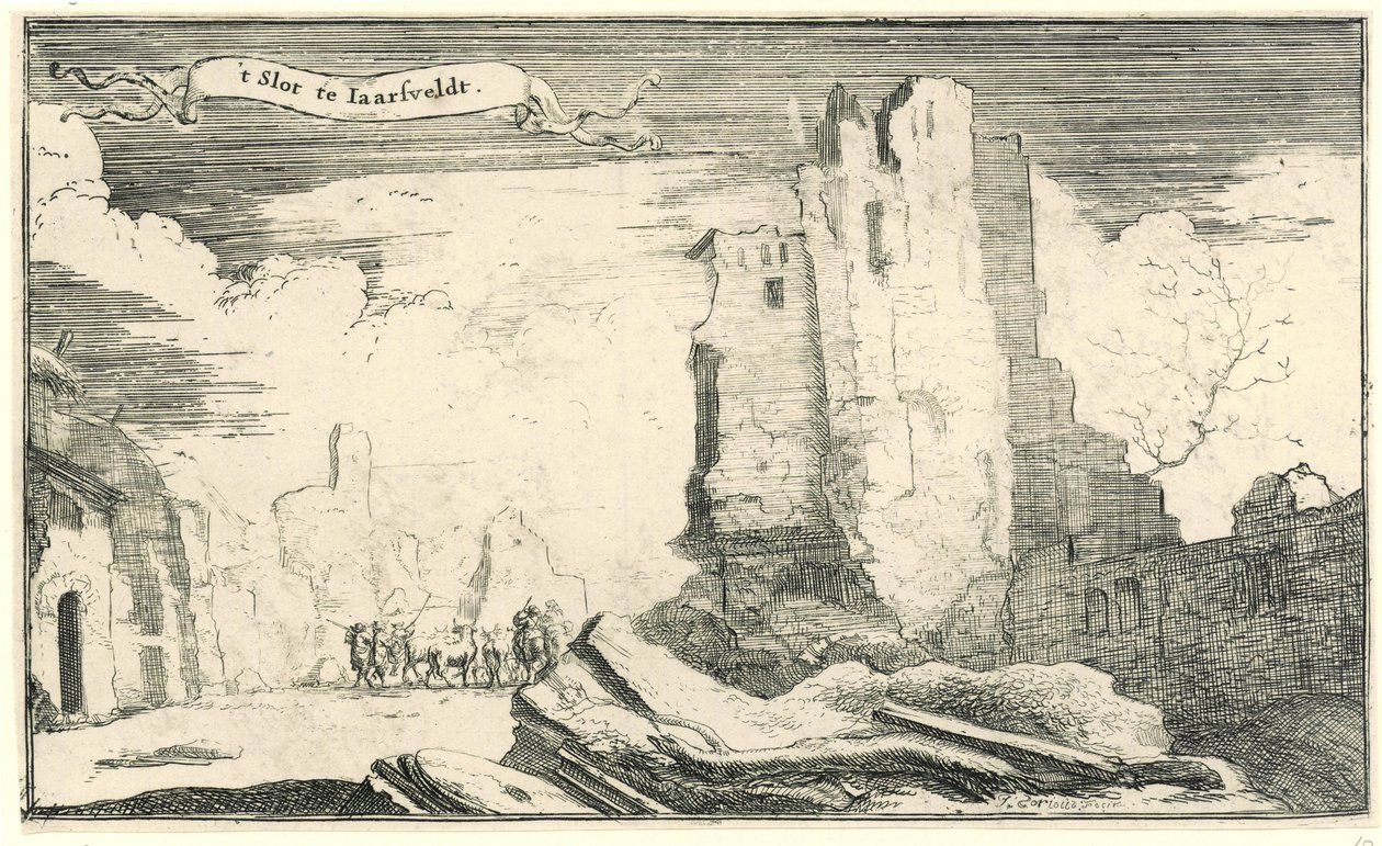 Slottet ved Jaarsveld, ødelagt af franskmændene i 1672 