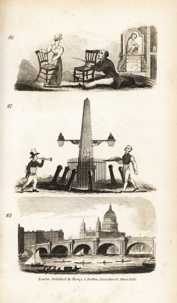 Chair-mender, News Boy, Flying Pieman og Blackfriar