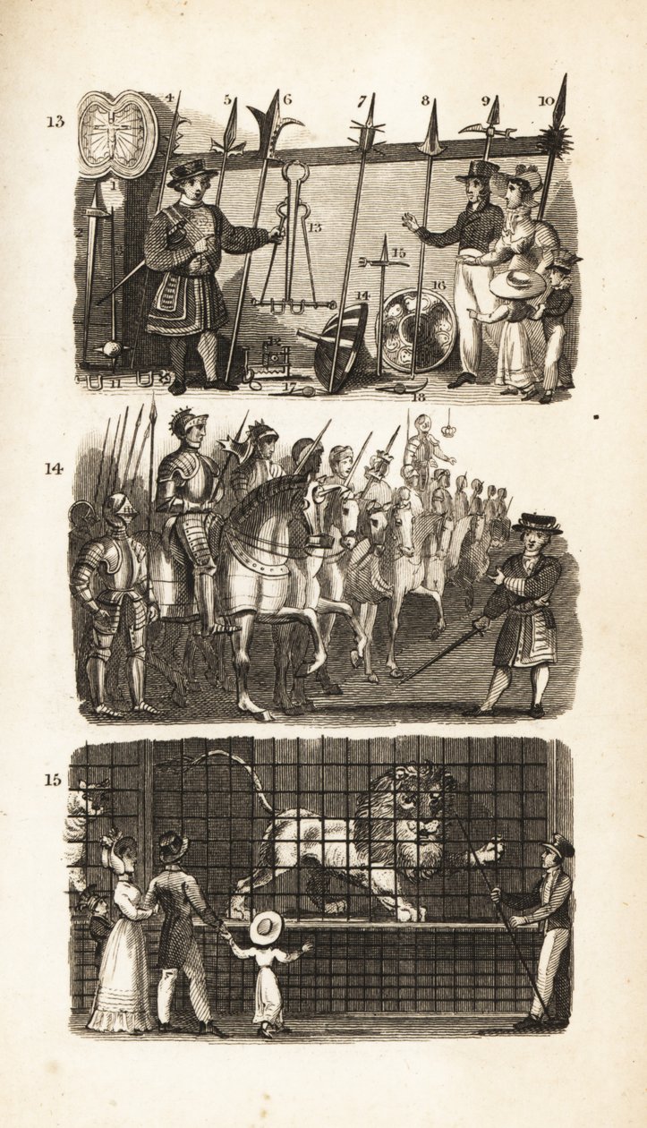 Tower of London: Armory, Horse Armory og Wild Beasts in the Tower af Isaac Taylor