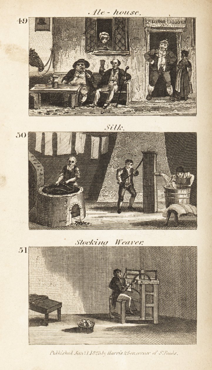Handler i Regency England: Ale-house, silkemølle og strømpevæver af Isaac Taylor