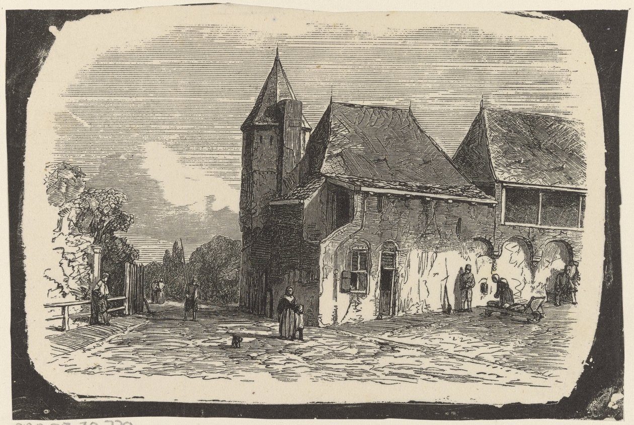 Udsigt over Koppelpoort i Amersfoort af Isaac Weissenbruch