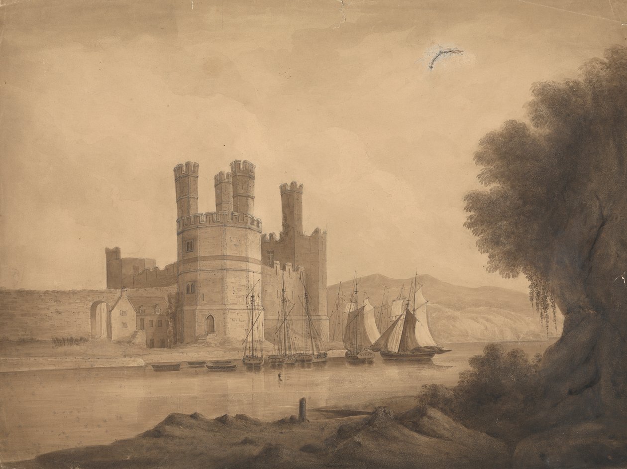 Caernarvon (slot) Eagle Tower af Isaac Weld