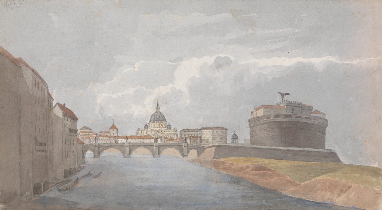 På Tiberen/ St. Angelos slot af Isaac Weld