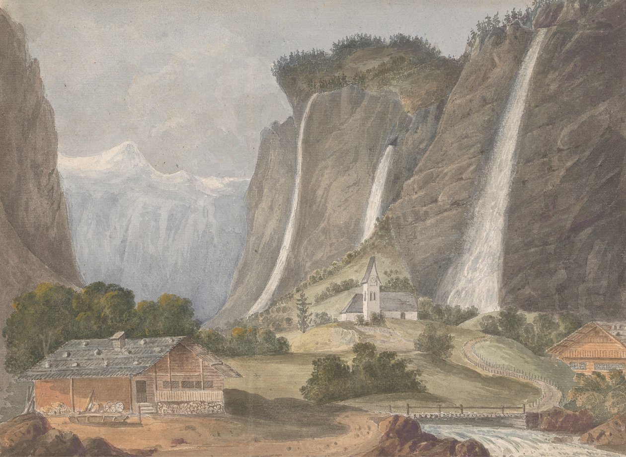 Staubbach, Lauterbrunnen (Schweiz) af Isaac Weld
