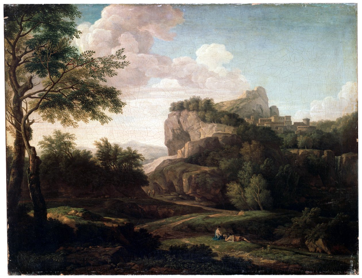 Landskab, slutningen af 1600- eller 1700-tallet af Isaac de Moucheron