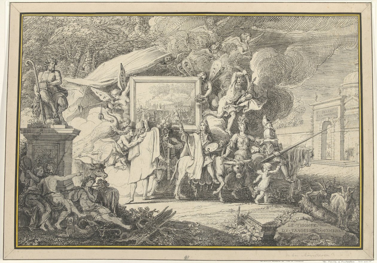 Satire over maleriet og det franske akademi Le Triomphe du Vangeur d