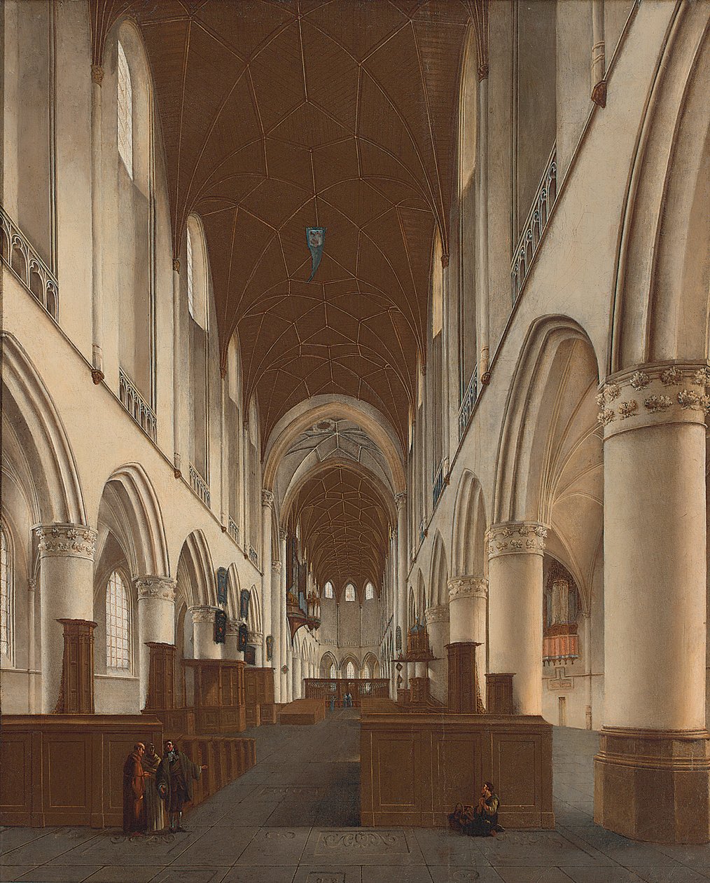 Kirken Saint Bavo i Haarlem af Isaac van Nickele