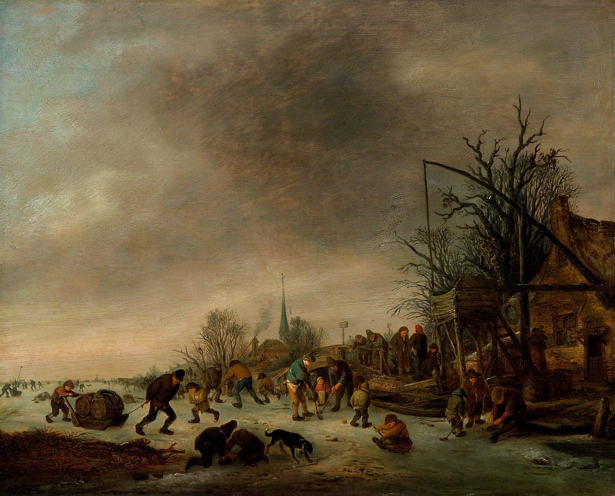 Vinterlandskab af Isaac van Ostade