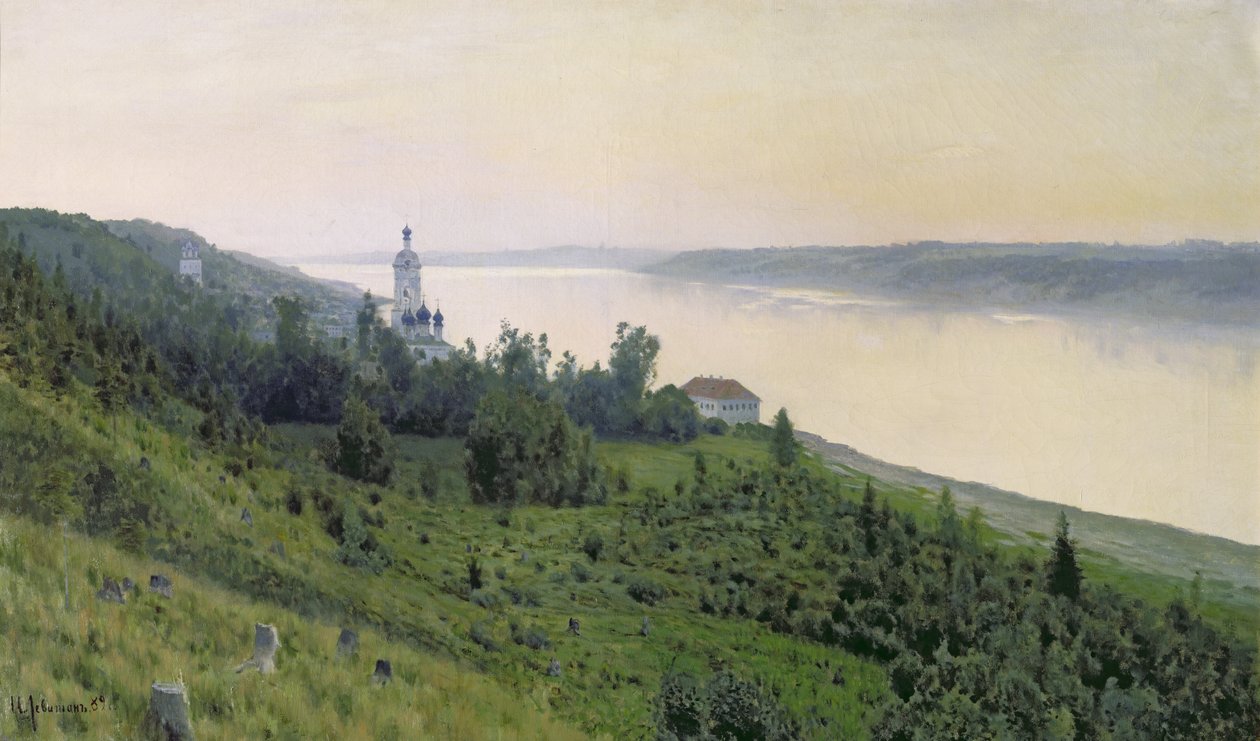 Koldt Landskab, 1889 af Isaak Ilyich Levitan