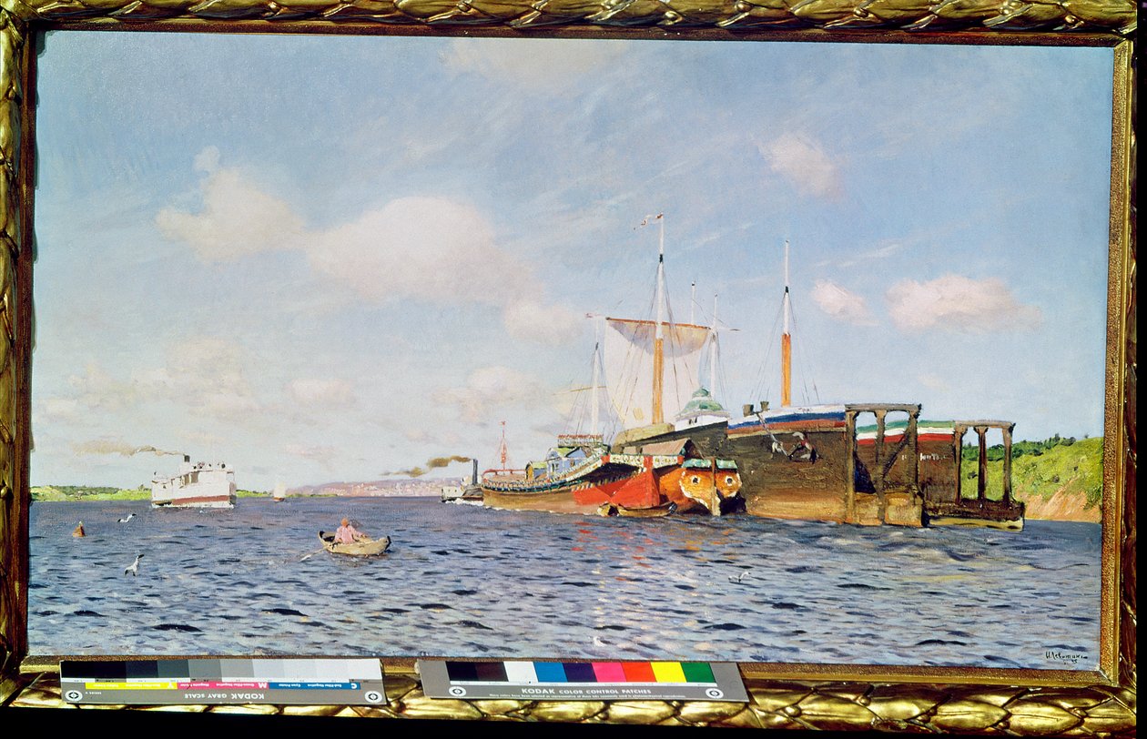 Frisk vind på Volga, 1895 af Isaak Ilyich Levitan