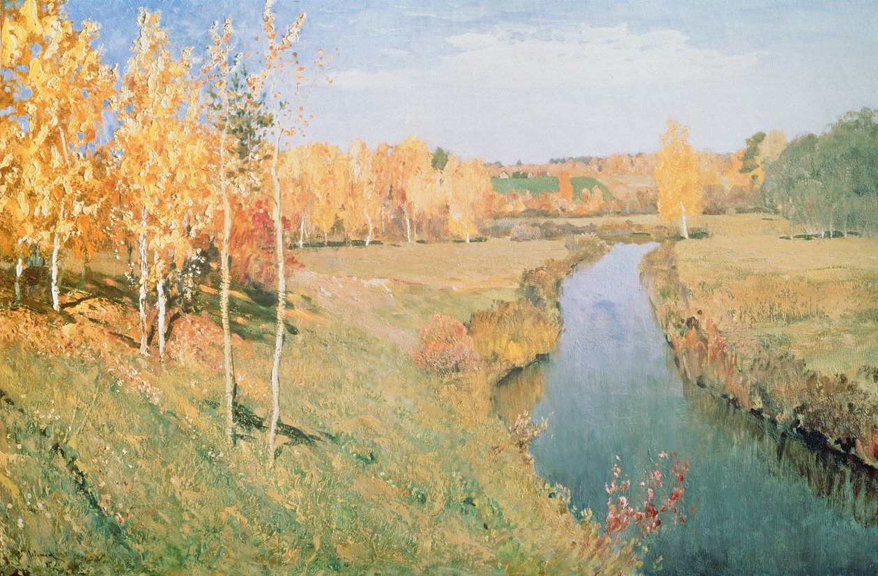 Gyldent efterår, 1895 af Isaak Ilyich Levitan