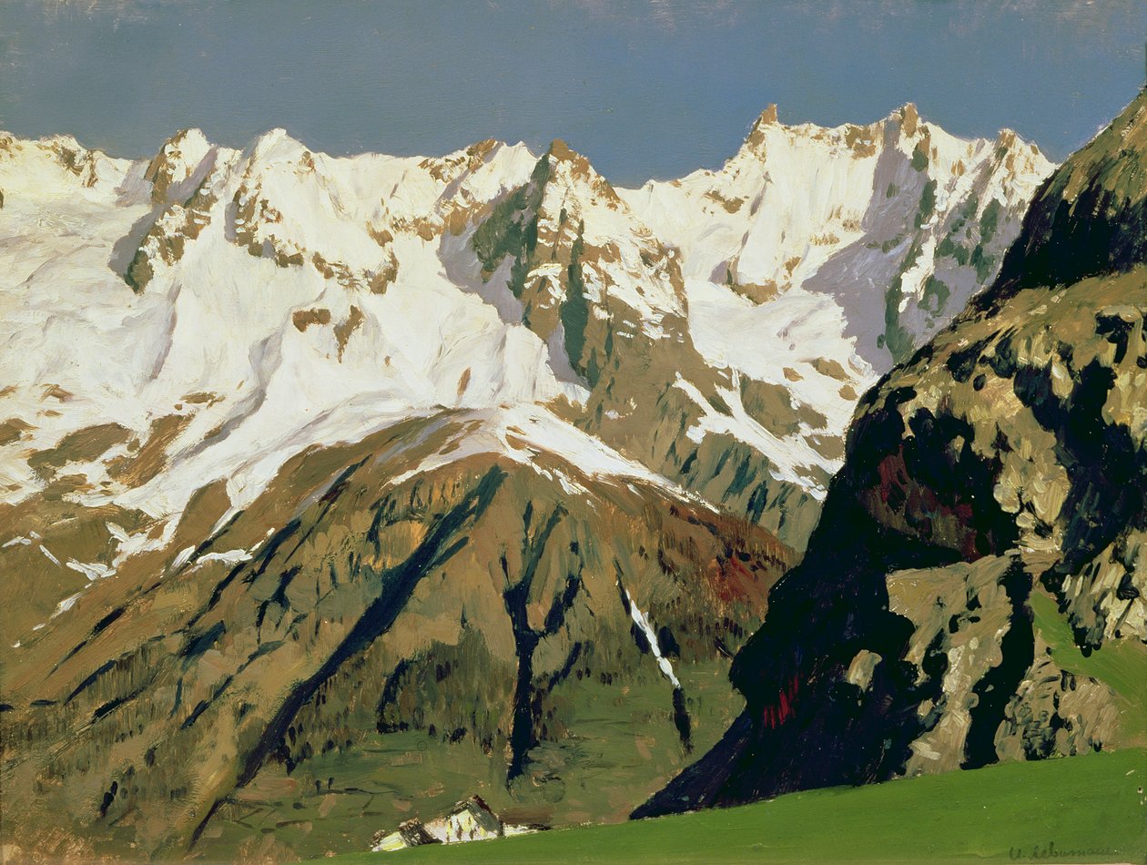 Mont Blanc-bjergene, 1897 af Isaak Ilyich Levitan
