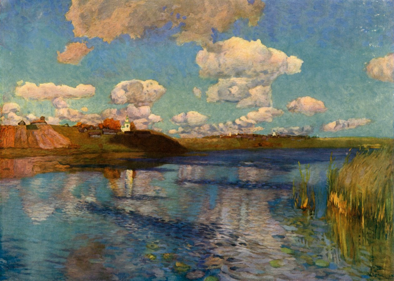 En solskinsdag ved søen, 1899-1900, 1965. af Isaak Ilyich Levitan