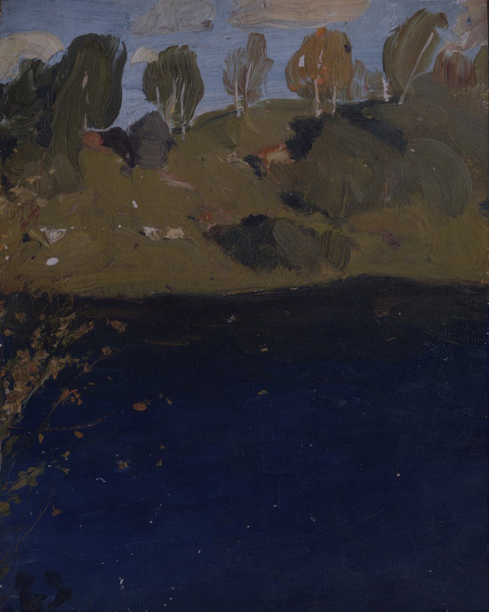 Ved en sø. Efterår, 1890