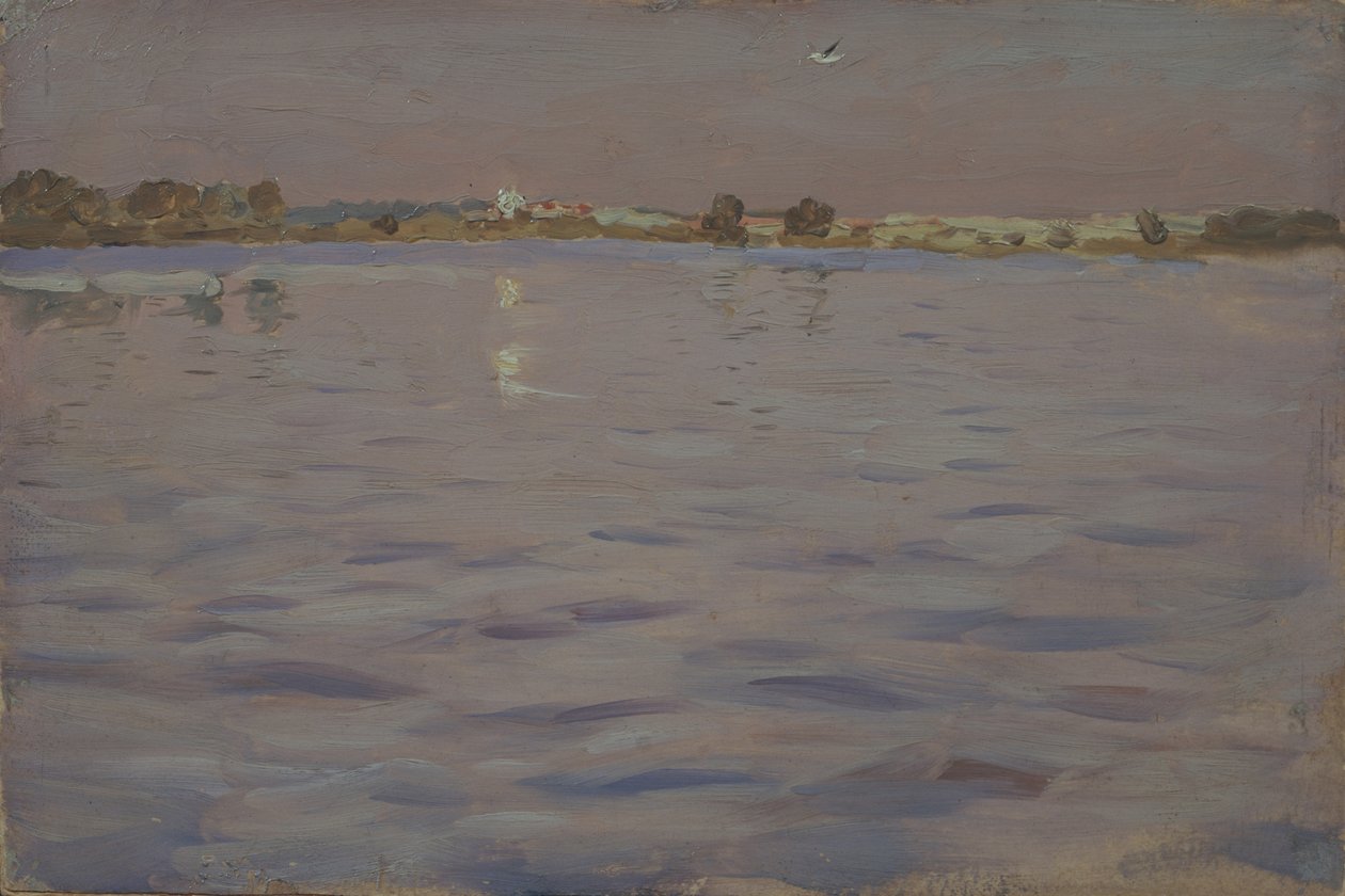 Sidste solskin. En sø, 1898-1899 af Isaak Ilyich Levitan