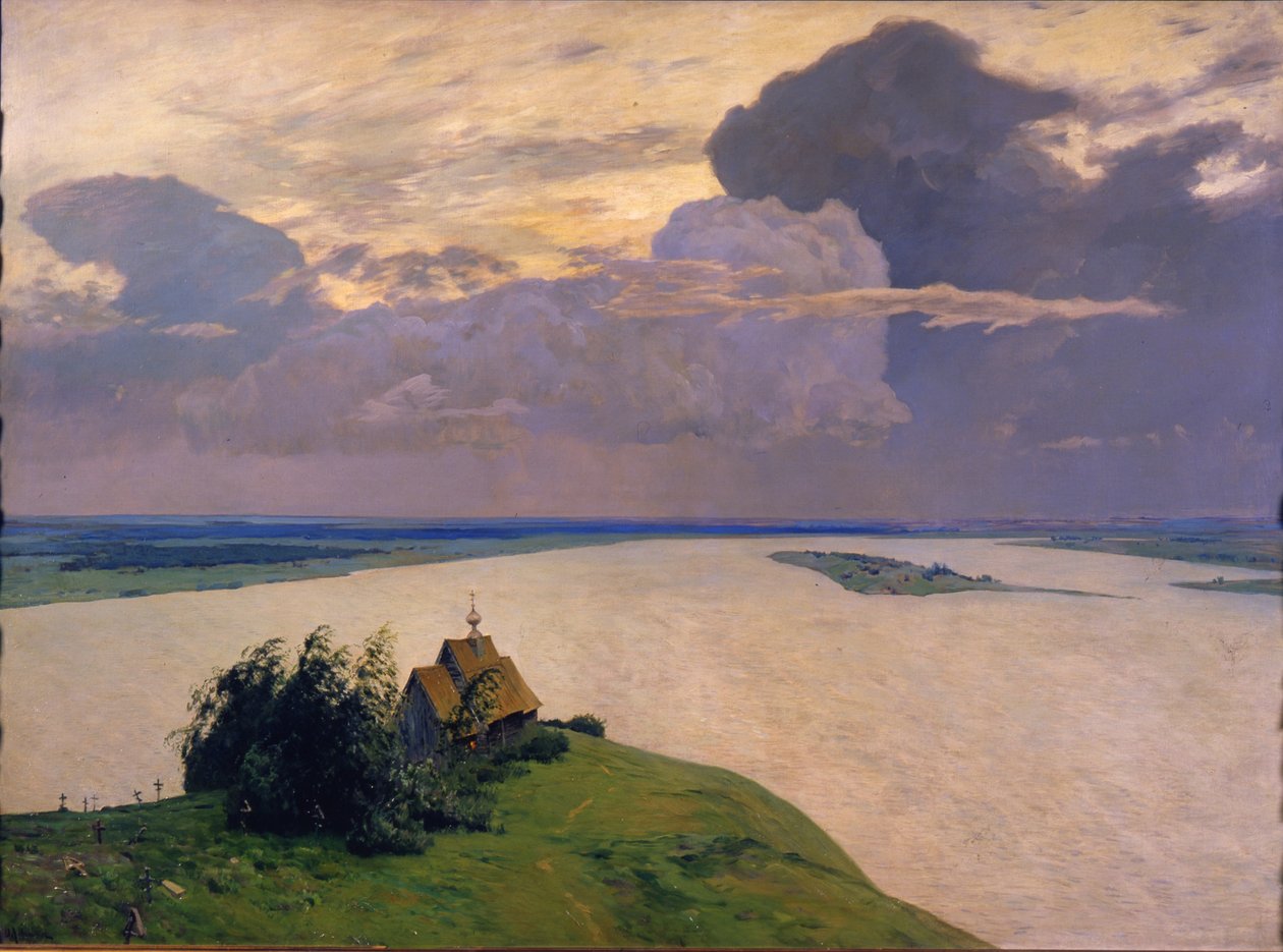 Over evig fred, 1894 af Isaak Ilyich Levitan