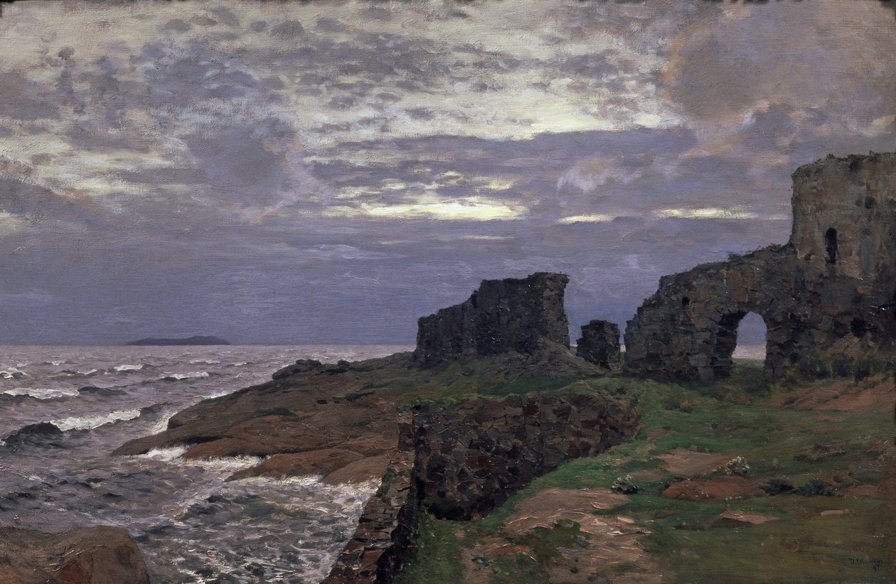 Rester af fortiden. Tusmørke. Finland, 1897 af Isaak Ilyich Levitan