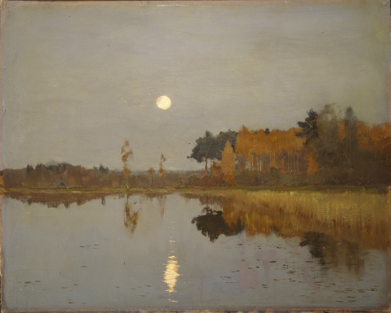 Tusmørke. Månen, 1899 af Isaak Ilyich Levitan