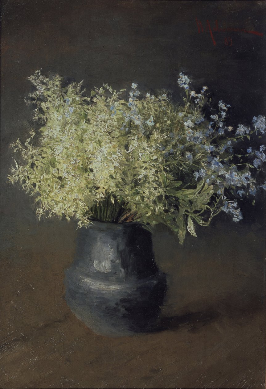 Vilde violer og forglemmigej, 1889 af Isaak Ilyich Levitan
