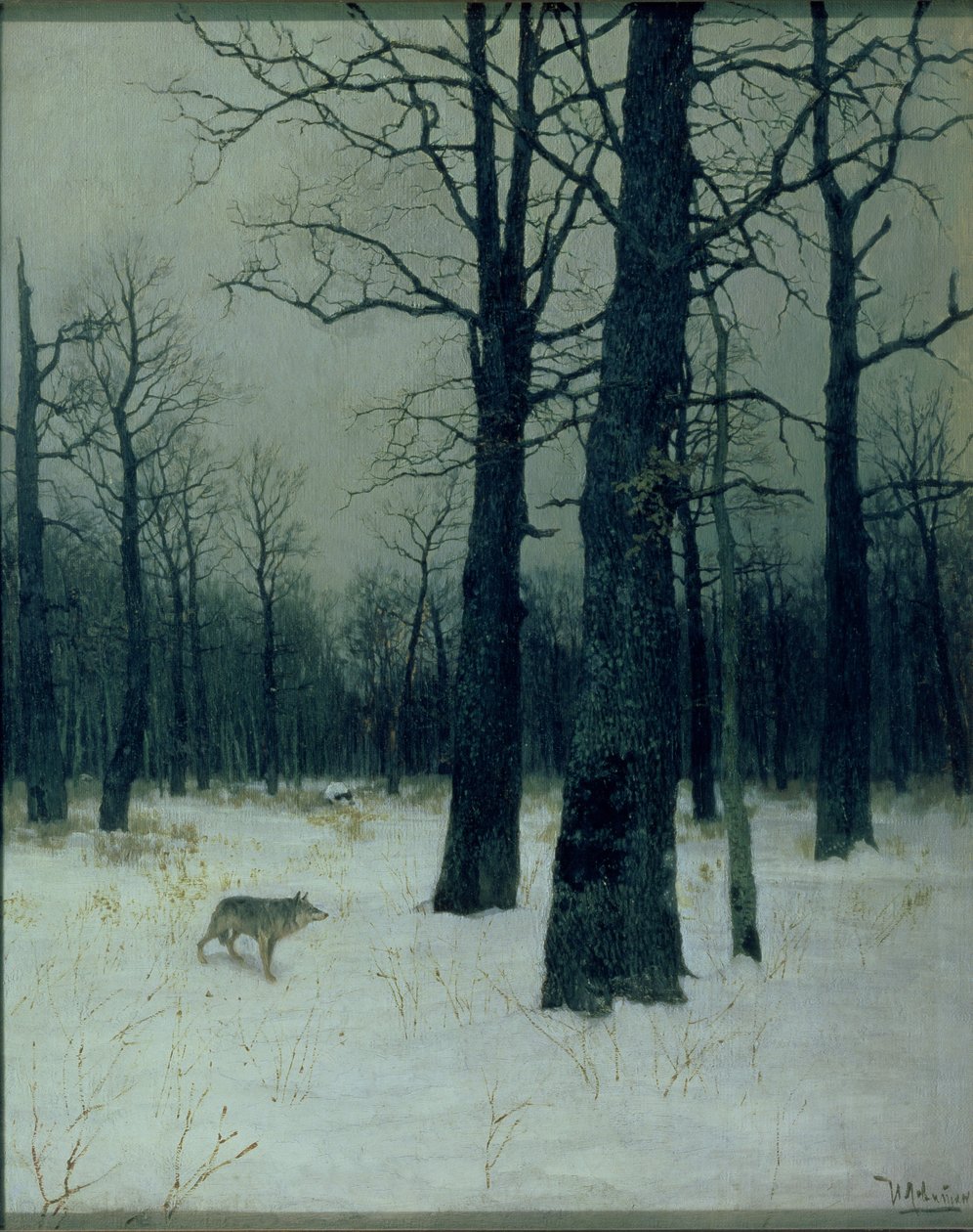 Træ om vinteren af Isaak Ilyich Levitan