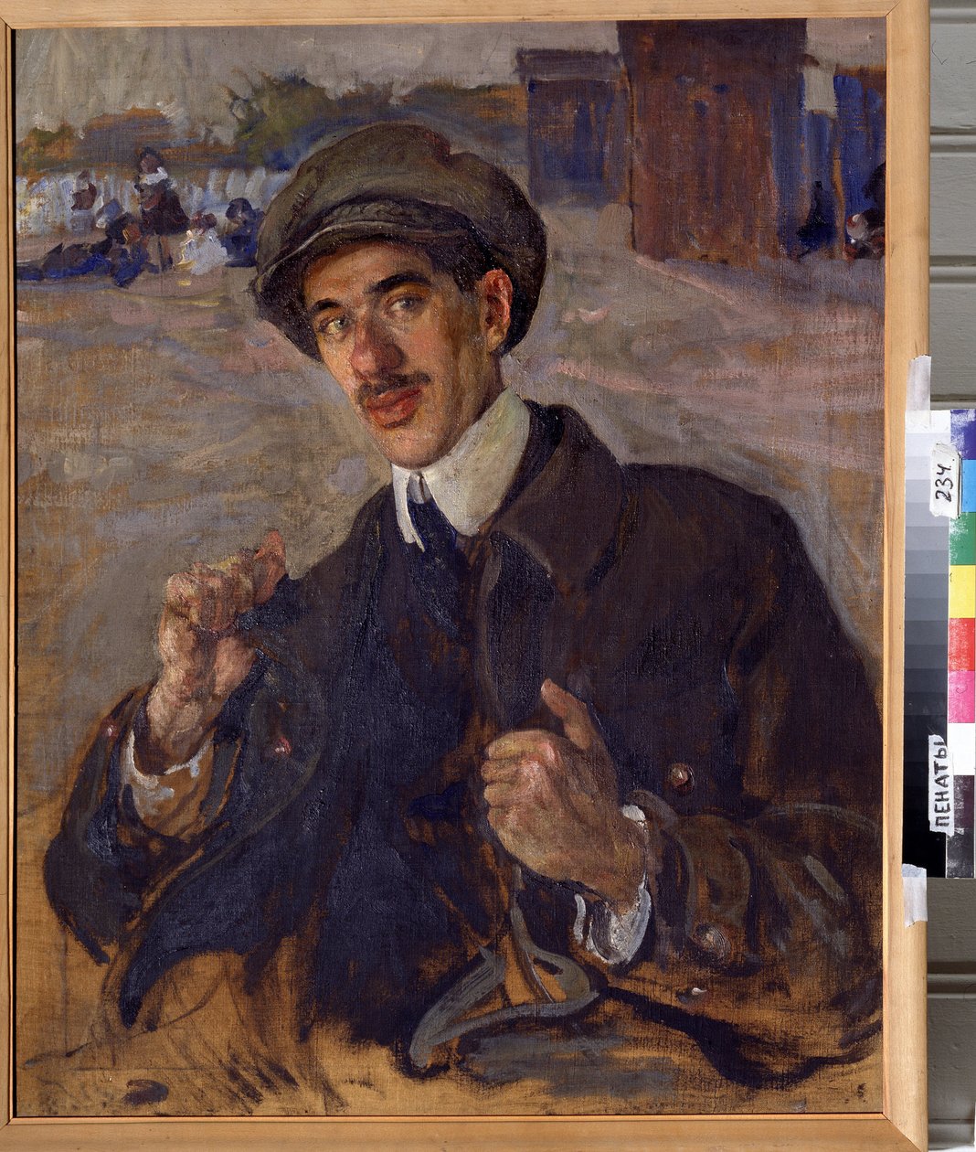 Portræt af forfatteren Kornei Ivanovich Tchoukovski (1882-1969) (Portræt af forfatteren Korney I. Chukovsky). Maleri af Isaak Izrailevich Brodsky (Brodsky) (1884-1939). Olie på lærred, 83 x 66 cm af Isaak Israilevich Brodsky