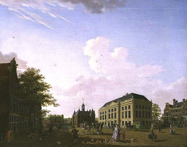 Udsigt over Leidseplein i Amsterdam, 1778 af Isaac Ouwater