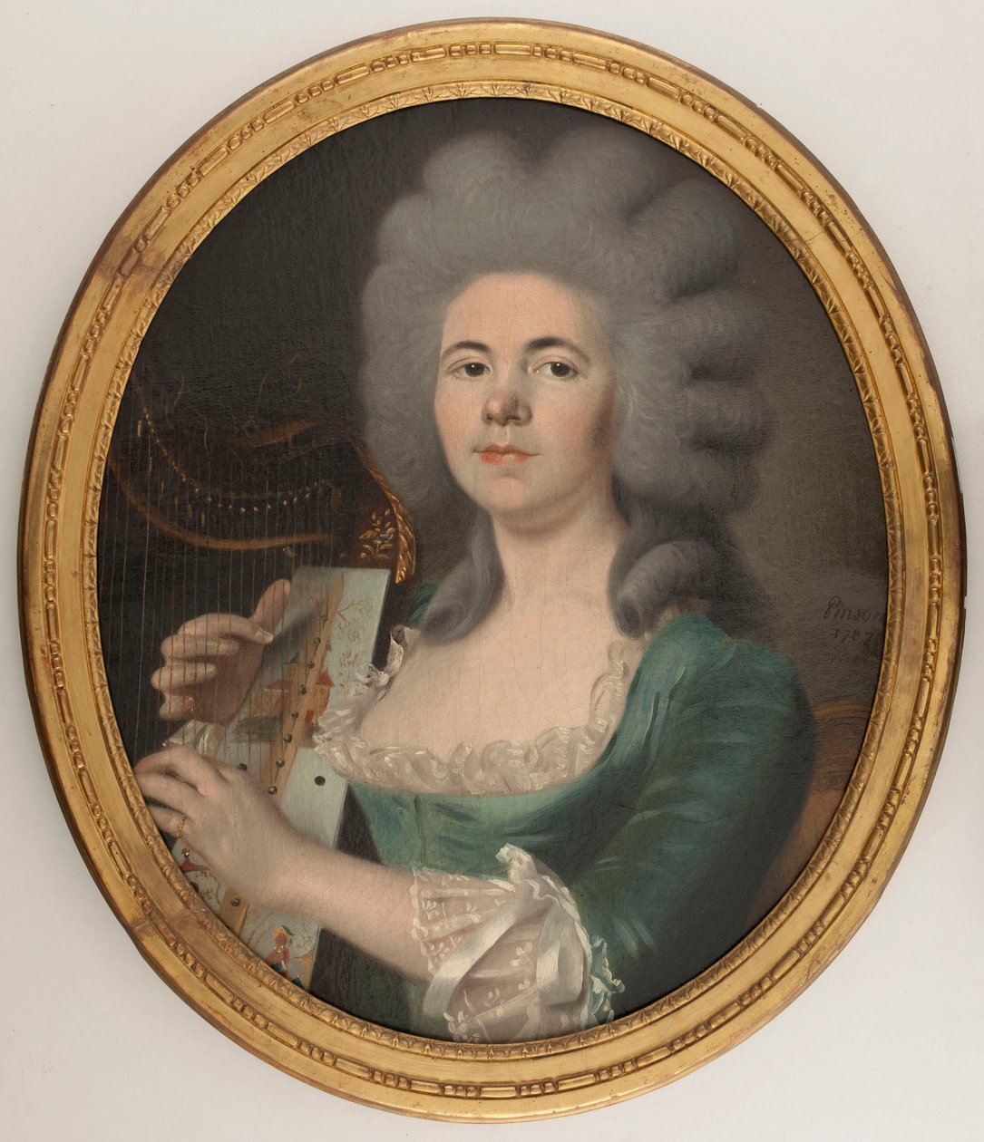 Portræt formodes at være Rosalie Dugazon (1755-1821), sangerinde (olie på lærred) af Isabelle Pinson
