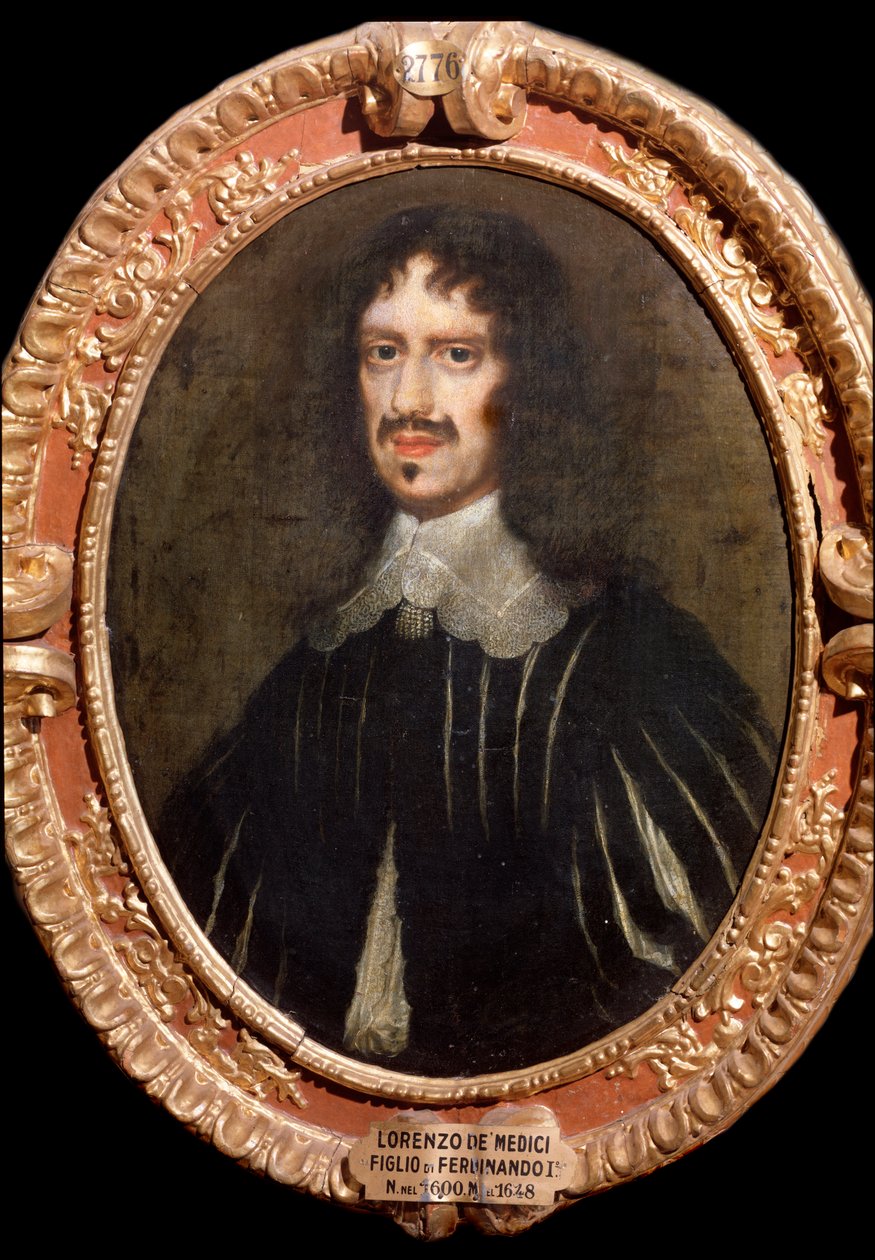Portræt af Lorenzo de Medici, florentinsk Mecene (maleri af Isacco Campo