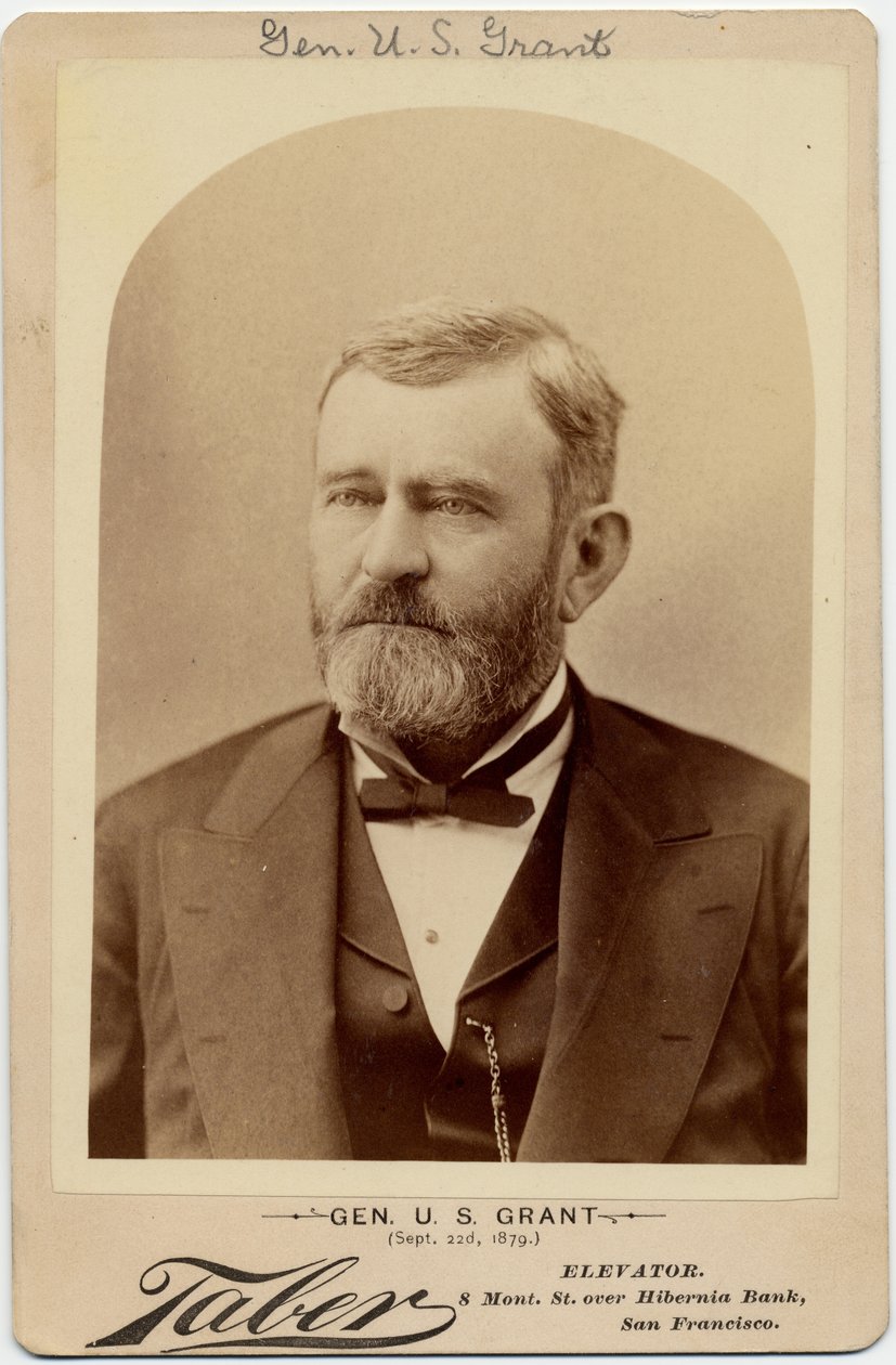 Ulysses Simpson Grant (1822-85), Union Army General, 18. præsident for USA (albumfoto) af Isaiah Taber