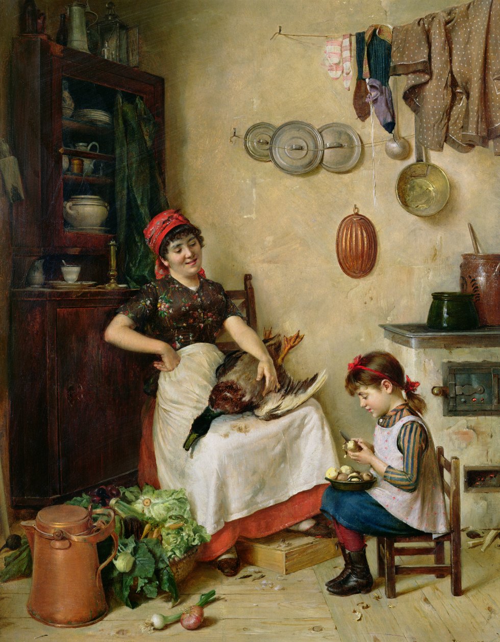 En hjælpende hånd (panel) af Isidor Kaufmann
