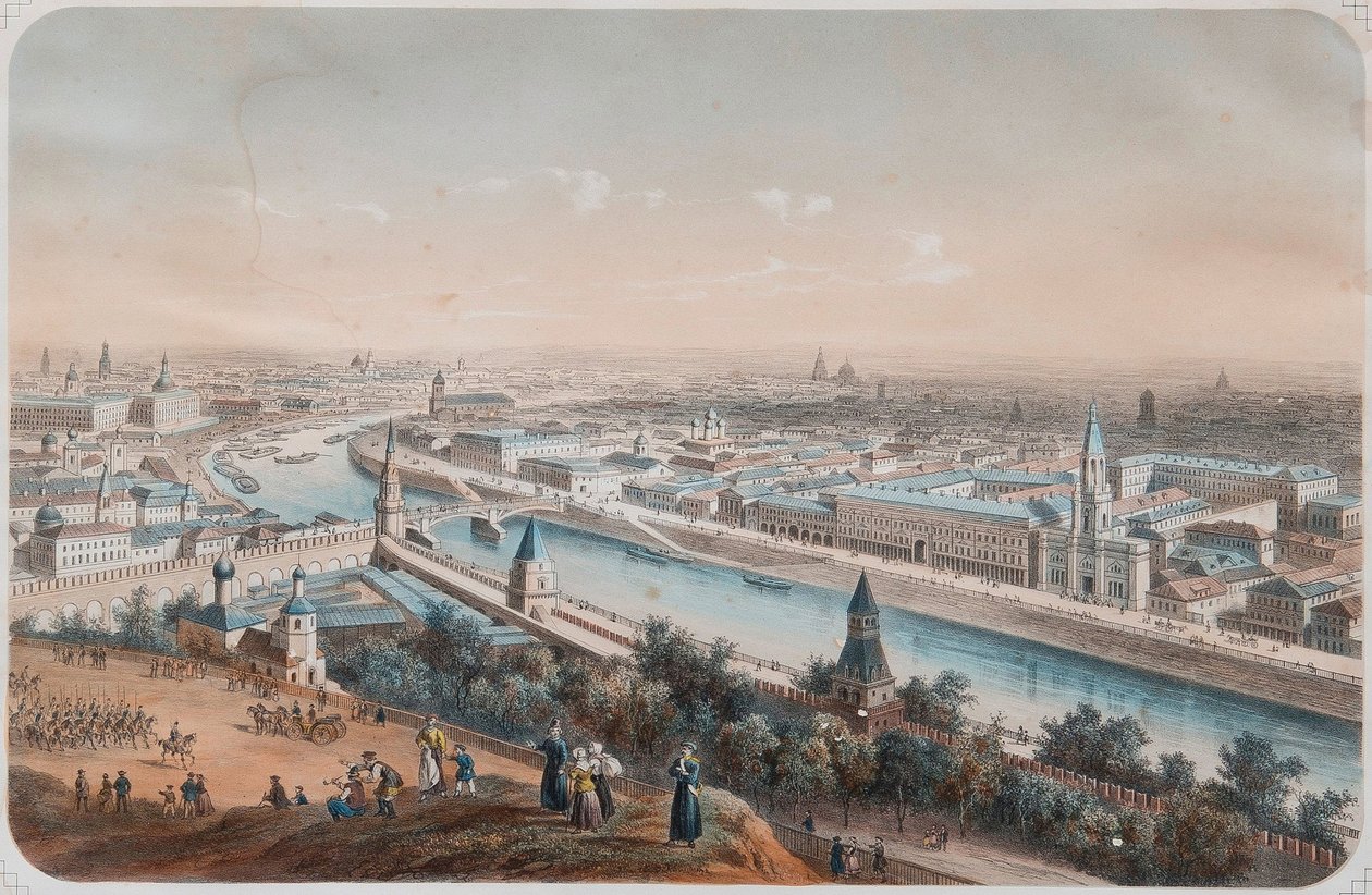 Panoramaudsigt over Moskva, 1820